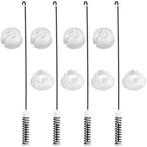 lot 11453 image: Updated W10780045 Washer Suspension Rod Kit 4pcs by Funmit Compatible with Whirlpool Kenmore Amana Maytag Models WTW4800BQ1, NTW4516FW2, 11020102310, NTW4516FW0, NTW4516FW1, W10537442
