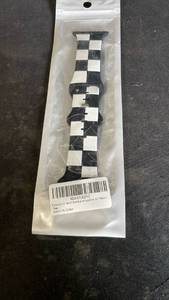 lot 12295 image: Doaswish Sport Band Checkered Black White iWatch Compatible