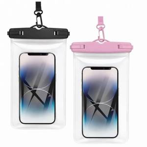 lot 12319 image: 2 Pack IPX8 Waterproof Phone Pouch, Dry Bag Case for Swimming, Hiking, Kayaking, Camping � Universal Cellphone Pouch Compatible with iPhone 1615 Pro Max, Galaxy, Pixel(Clear_BK-Clear_PK)