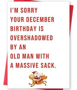 lot 12416 image: BENNLOOS Funny December Birthday Card for Women Men, Happy Xmas Holiday Birthday for Good Friends, Hilarious Christmas Birthday Card Gifts for Him Her