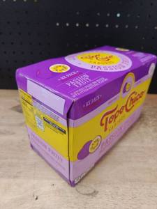 lot 13651 image: Topo Chico Passion Fruit Flavored Sparkling Water 8-Pack 12 fl oz Cans