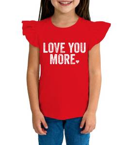 lot 14216 image: NEWKA Family Valentines Shirts Couples Matching Valentine T-Shirt Love You More Mommy and Me Tee Tops 110-3T