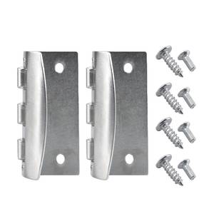 lot 14265 image: U 10319 Flip Action Door Lock, Reversible Privacy Lock with Anti-Lock Out Screw for Child Safe Mode and Home Defense - Silver (4 Pack)
