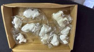 lot 18259 image: 10Pcs Polar Bear Figurines Arctic Realistic Bear Miniature Figurines Cake Toppers Animal Figures for Home Decoration Christmas Birthday Gift