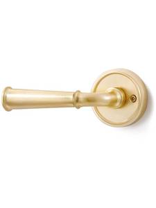 lot 19202 image: MRML Brushed Gold Passage Door Handle, Interior Hall Closet Light Gold Door Handle Kitchen Pantry Hallway Gold Door Lever, Aluminium Alloy Handle Lever, 1 Pack