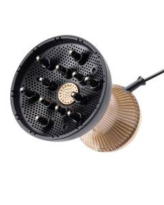 lot 19206 image: Bellissima Diffon Supreme Diffuser and Curly Hair Dryer - XL Diffuser for Long Waves, Curls, Coils - Cool Button - Anti-Frizz Technology