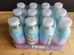 lot 19264 image: Prime Hydration Drink Future Freeze Rainbow Sherbet 12-Pack 16.9 FL OZ Bottles
