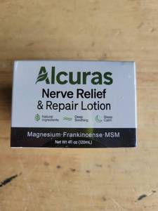 lot 20095 image: Alcuras Nerve Relief and Repair Lotion 4 fl oz 120mL