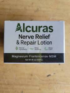lot 20125 image: Alcuras Nerve Relief and Repair Lotion 4 fl oz 120mL