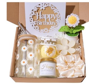 lot 4053 image: Birthday Party Supplies Lot with Card, Flowers, Jar, Bracelet (stock photo similar)