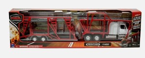 lot 5390 image: Long Haul Truckers Car Carrier 132 Diecast with Plastic Openable Door