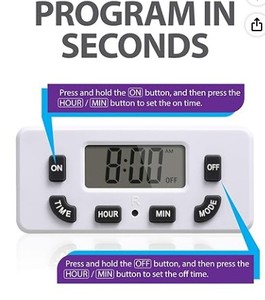 lot 6421 image: Digital Timer Indoor FHZ-ITS1W-1P