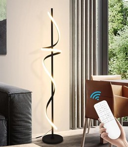 lot 11458 image: Remote Control LED Floor Lamp with Dimmer and Night Mode (stock photo is not exact)