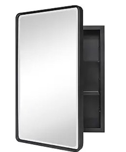 lot 11479 image: Medicine Cabinet Model LK1424 Wall Mounted W356 H610 D125MM