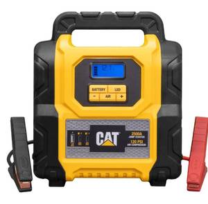 lot 13630 image: CAT CLJ25C Lithium Ion Battery Booster 2500A Jump Starter 120 PSI Air Compressor