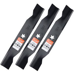 lot 3390 image: Grasscool Z248F 532180054 Blades for Husqvarna 48 inch Deck Mower YTH2348 YTH24V48 YTH2148 YTH24K48 Z248 YTH2448 48 Zero Turn Riding Replace 180054 173920(High Lift)