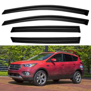 lot 3398 image: Window Visors Rain Guards Shield for 2013 2014 2015 2016 2017 2018 2019 Ford Escape, Out-Channel Window Vent Wind Deflectors Visors Shades for 13-19 Escape