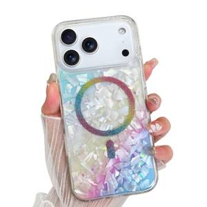 lot 4069 image: SAKUULO for iPhone 17 Pro Max Magnetic Case Clear Glitter,Rainbow