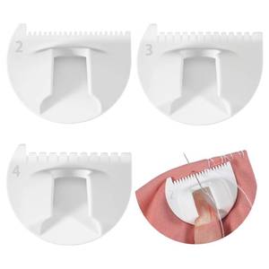 lot 4097 image: 3PCS Edge Stitch Lock and Sewing Gauge, Shimmeroo Sewing Needle Gauge Measuring Tool, Finger Thumb Ruler Lockranding Guide DIY Even Stitching for Beginners and Seniors