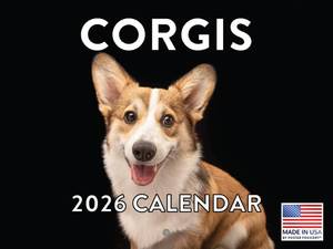 lot 4151 image: Corgi Calendar 2026 Wall Monthly Corgis Gifts For Corgi Lovers Women Men Mom Dad  American Made In The USA
