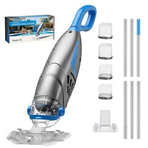 lot 5420 image: Pool Vacuum for Above Ground Pool & Inground Pools, (2026 Upgraded) 26.5 GPM High-Powerful Pebbles Suction, V3 IPX8 Cordless Handheld Rechargeable Cleaner 2 Vacuum Heads & 4 Filter Bags, 1H Runtime