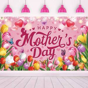 lot 6034 image: Happy Mothers Day Backdrop Banner