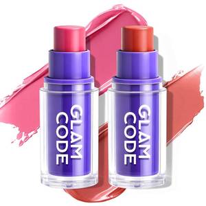 lot 6057 image: Glam Code Stick Blush for Cheeks - Face Makeup Stick for Eyes, Lips & Cheeks, Multi-Use Cream Blush Balms Set with Natural Flush, Hydrating & Long-lasting��Vegan & Cruelty-Free - 02#