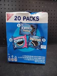 lot 6073 image: Oreo Variety Pack 20 Packs Minis Double Stuf Cakesters 1 lb 4.25 oz
