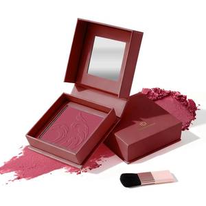 lot 6111 image: Color Nymph Blush for Cheeks, Matte Powder Berry Blush with Brush, Natural Lightweight Finish, Smooth, Blendable & Long-Lasting, Gentle Formula for All Skin, Cruelty-Free & Vegan - 05# Athena