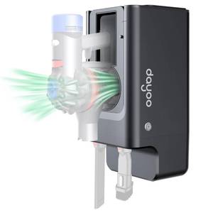 lot 9524 image: DAYOO Self-Empty Station for Dyson V8 Stick Vacuum, Dust Collector Prevent Flying Dust, Hand-Free Trash Collection with 1000W Power Suction, 2 Reusable 2.5L Dust Bags, Applicable to Dyson V8, Black