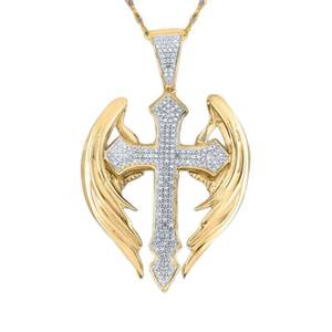 lot 10451 image: VLSQHNCF Gothic Necklace For Men Women, Alloy Pendant Necklace Inspirational Bible Chain, Goth Jewelry