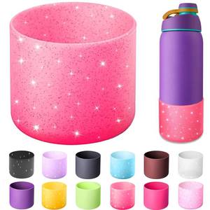 lot 10462 image: ALLVANA Silicone Water Bottle Boot for Owala 32 oz, Anti-Slip Protective Sleeve for Owala FreeSip, Twist & Flip Stainless Steel Water Bottle, Protective Bottom Base Cover