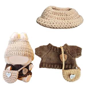 lot 12017 image: Dolls Clothes and Accessories Suitable for 5.91-6.7inch (15-17cm) Dolls,Dress up Your Doll with Cute and Fashionable Outfits (Brown)
