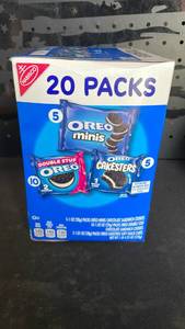 lot 12029 image: Nabisco Oreo Variety Pack 20 Packs Mixed Cookies Snacks