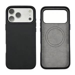 lot 12044 image: OYXVXYO Leather Phone Case for iPhone 17 Pro Max,Magnetic Attraction,Camera Protection,Slim Wireless Charging Phone Case 6.9inch (Black)