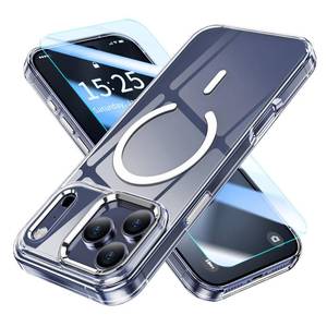 lot 12047 image: MATEPROX Magnetic Clear Compatible with iPhone 17 Pro Max Case2025, Never Yellow Transparent Protective Cover 6.9 Compatible with MagSafe with Screen Protector-Clear