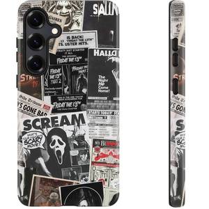 lot 12065 image: DEENAKIN for Samsung Galaxy S25 Case Cute,Aesthetic Dark Academia Halloween Scream Phone Case,Compatible with Magsafe,Trendy Cool Retro Protective Slim Silicone Phone Cover for Women Girls