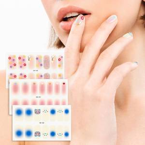 lot 12095 image: 42 Pcs 3 Sheets Nail Stickers Wraps Polish Strips Gradient Stickers Glitter Self Adhesive DIY Art Decals Strips for Women Girls Acrylic Manicure Tips Decor with 1 Pcs Nail Files,Style9