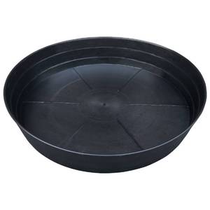lot 13688 image: 25 Inch Extra Large Plant Saucers, Extra-Deep 4.25 in Black Drip Trays for Flower Pot, Heavy Duty Drainage Tray Indoors No Holes, 2 Pack Plastic Planter Plate Water Catcher for Pots Base 20 21 22 in