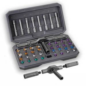 lot 14284 image: YrouGra 42 in 1 Magnetic Ratcheting Screwdriver Set with T-Handle, Multi-Bit Repair Tool Kit with Compact Case for Electronics, Appliances, Computer, Doorbell, Laptop, Furniture & Home Repair