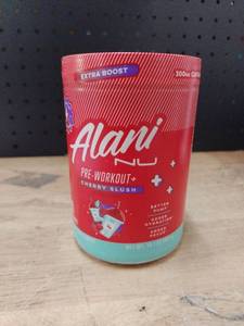 lot 14309 image: Alani Pre-Workout Cherry Slush 300mg Caffeine 14.1 oz