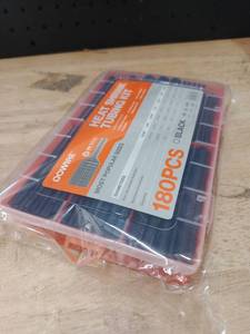 lot 14320 image: Dowire Marine Heat Shrink Tubing Kit - 31 Adhesive Lined, Black, 180 PCSMarine heat shrink tubing, adhesive lined 31 ratio, electrical wire wrap, heavy-duty waterproof cable repair