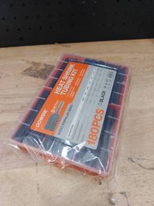 lot 14354 image: DOWRE Heat Shrink Tubing Kit 180PCS 31 Shrink Ratio Black