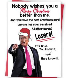 lot 14403 image: FANCYLUCKY Funny Christmas Card for Wife Husband, Humor Christmas Gifts for Women Men, Happy Xmas Holiday Card for Mom Dad 10-Pack
