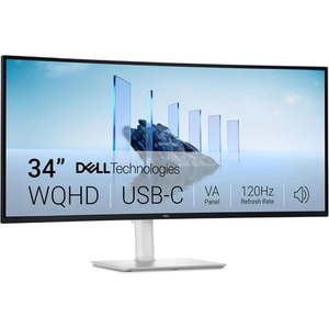 lot 19300 image: Dell Plus S3425DW 34  Class UW-QHD LED Monitor  219 (Screen Appears Damaged, Parts Only)