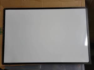 lot 19305 image: VIZ-PRO Whiteboard with Black Frame 36 x 24 and Installation Instructions (Minor Cosmetic Damage)