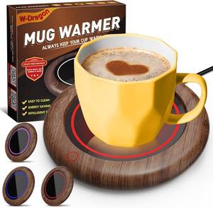 lot 20143 image: Coffee Mug Warmer, 40W Coffee Cup Warmer for Desk with 3 Temp Settings, Auto Shut Off, Mug Warmer for Home & Office, Smart Electric Beverage Warmer for Heating Coffee, Tea, Water, Milk and Coco