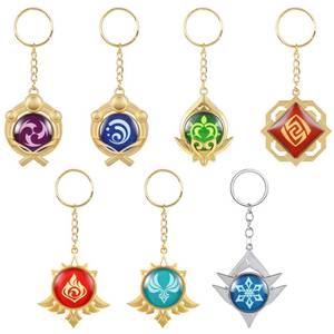 lot 20169 image: UTIEHD 7 Pack Vision Keychain, Anime Keyring, for Collection and Genshin Fans (7pcs)