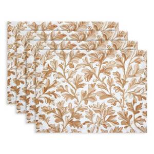 lot 20235 image: Solino Home 100% Pure Linen Cloth Napkins Set of 4 -Black Tiger Print Dinner Napkins 20 x 20 Inch - Handcrafted and Machine Washable