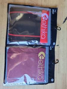 lot 20239 image: Ethiko The Mid Fit Underwear 2 Pack Black  Maroon Medium